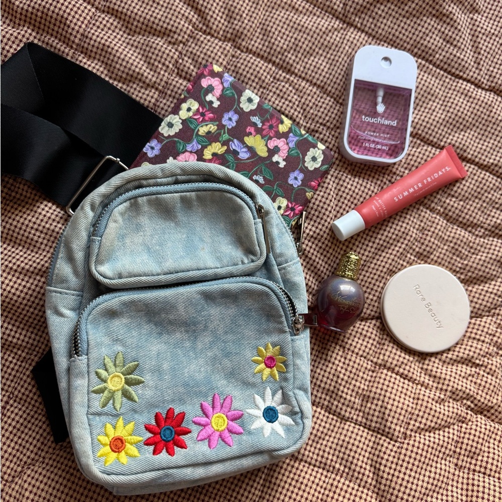 Stylish Blue Denim Backpack